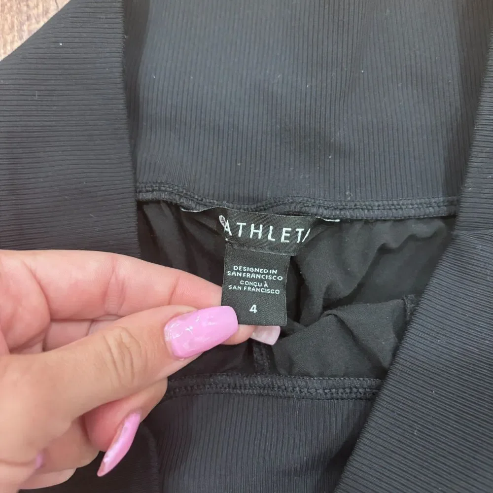 Athleta NOLITA SLIM TAPERED CROP PANT High Rise Travel Work Pants Stretch Sz 4
